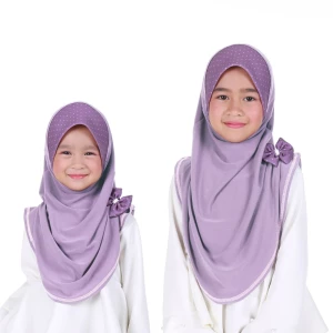 Tudung Polkadot (Purple)