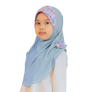 Tudung Mermaid (Blue)